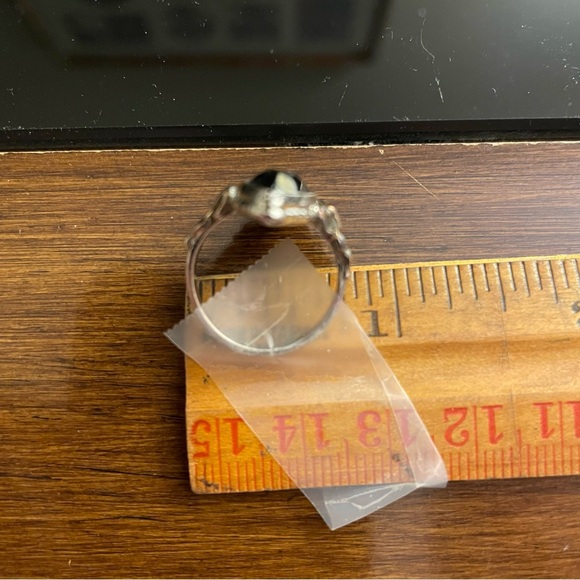 Sterling silver and 10 karat gold women’s vintage ring - Picture 5 of 5